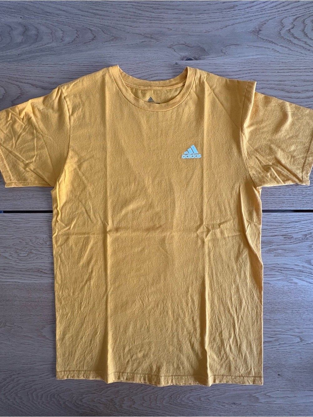 Adidas The Go-To Tee Mens Medium Yellow Short Sleeve T-Shirt⁠